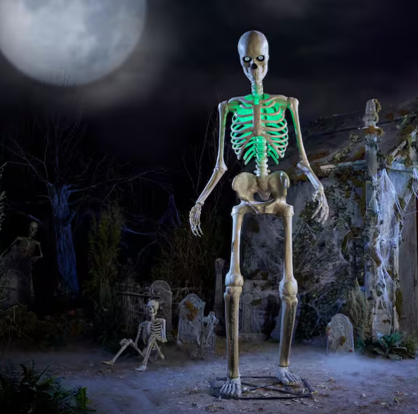 12 FT Giant-Sized Animated LED App Controlled Skelly with LCD LifeEyesTM