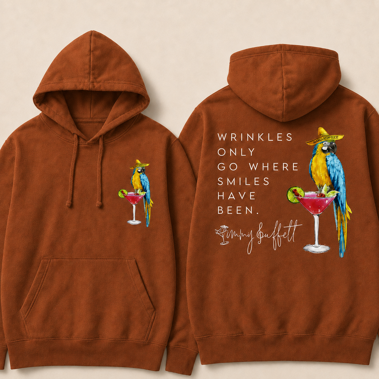 Wrinkles Only Go Where Smiles Have Been Hoodie