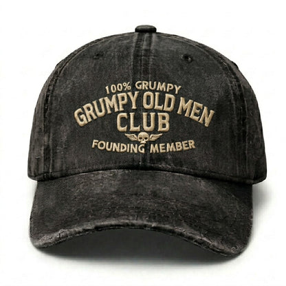 Grumpy Old Men Club Embroidery Cap