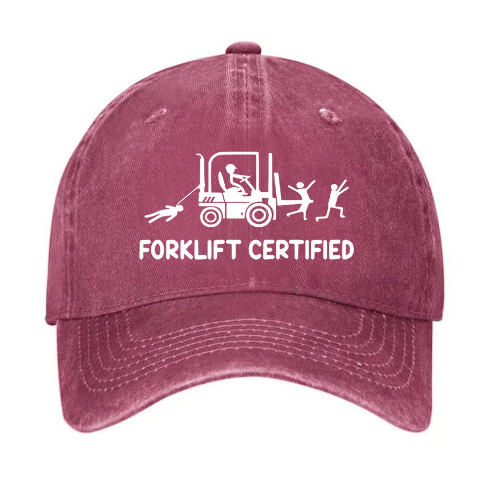 Forklift Certified Funny Hat