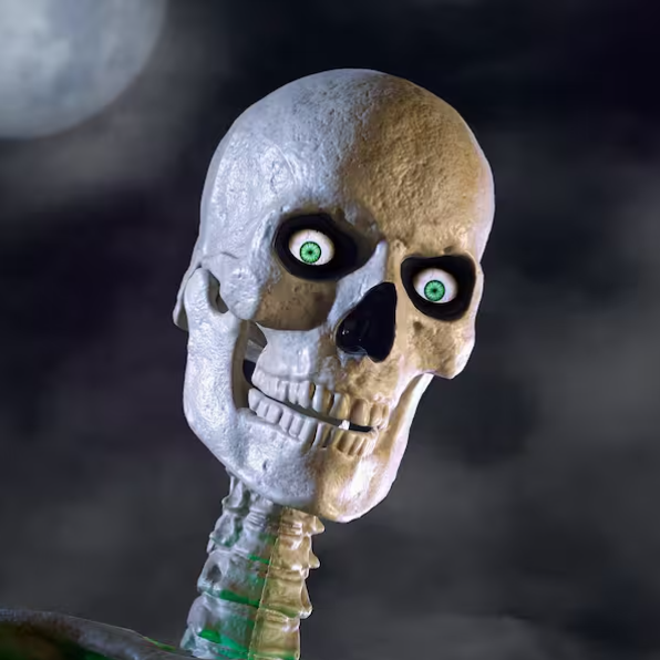 12 FT Giant-Sized Animated LED App Controlled Skelly with LCD LifeEyesTM