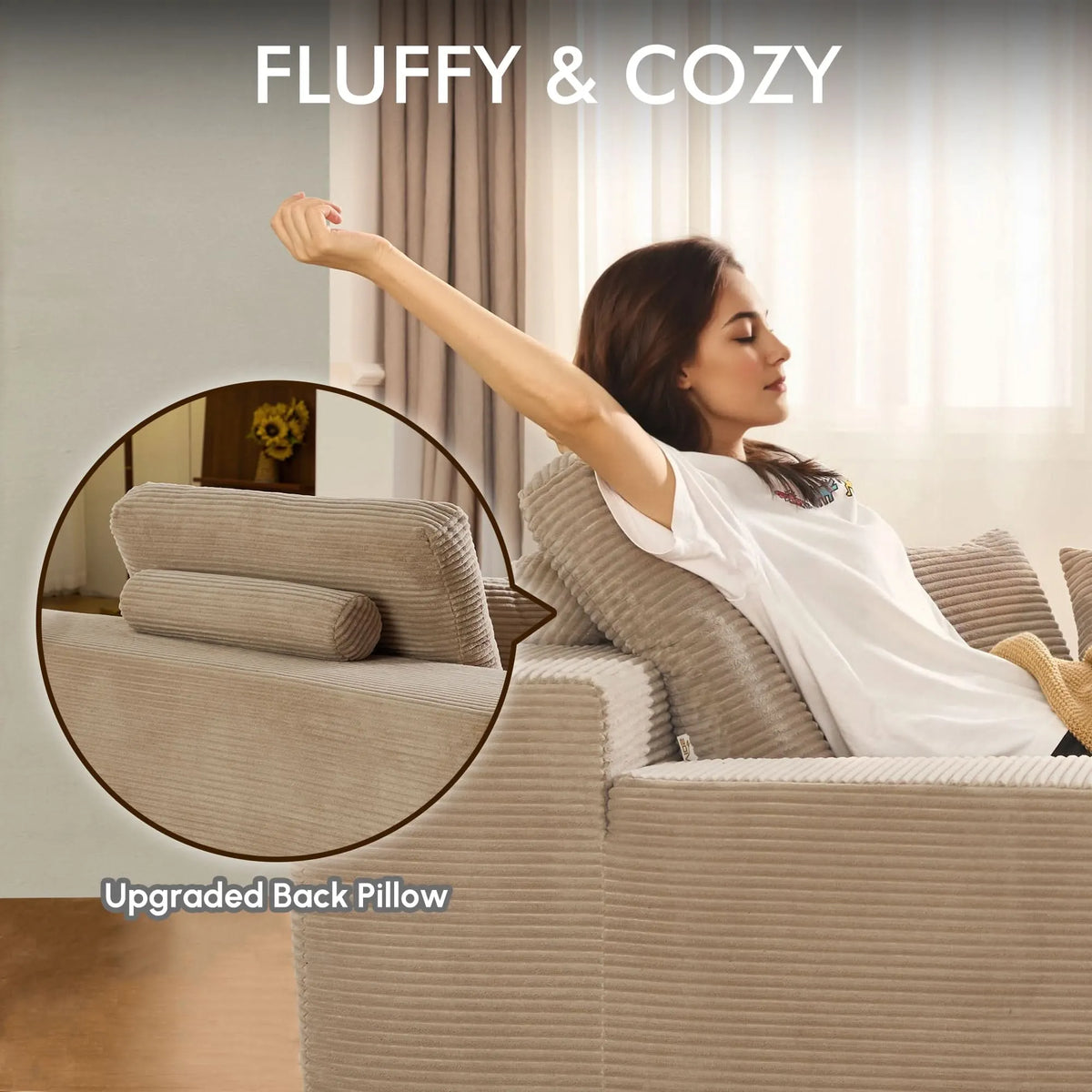 🔥Chaise Lounge Chair with Cup Holders