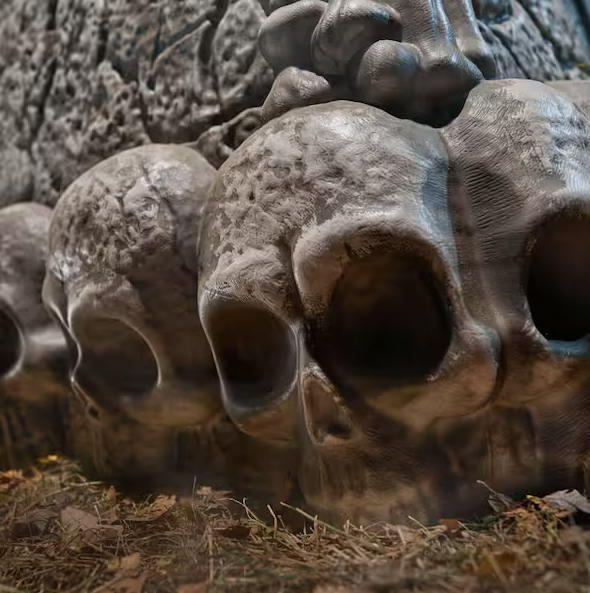 5 FT Grave & Bones LED Gargoyle