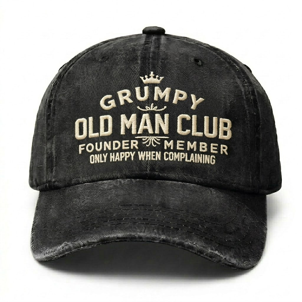 Grumpy Old Man Club Embroidery Cap