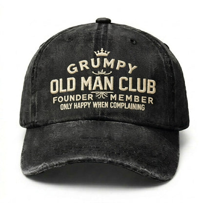 Grumpy Old Man Club Embroidery Cap
