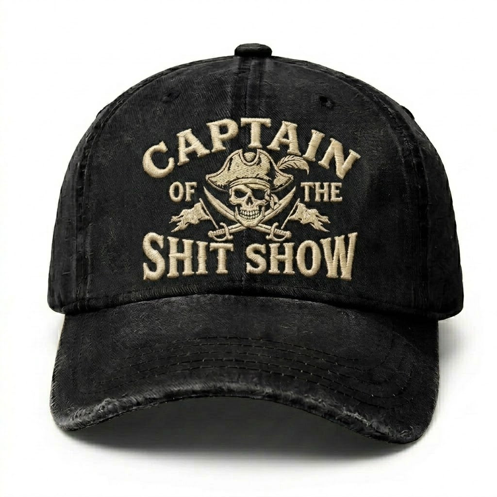 Captain Of The Shit Show Embroidery Cap