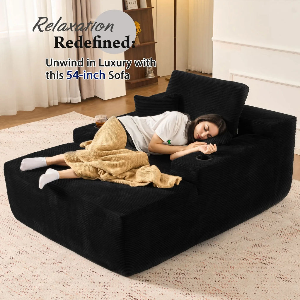 🔥Chaise Lounge Chair with Cup Holders