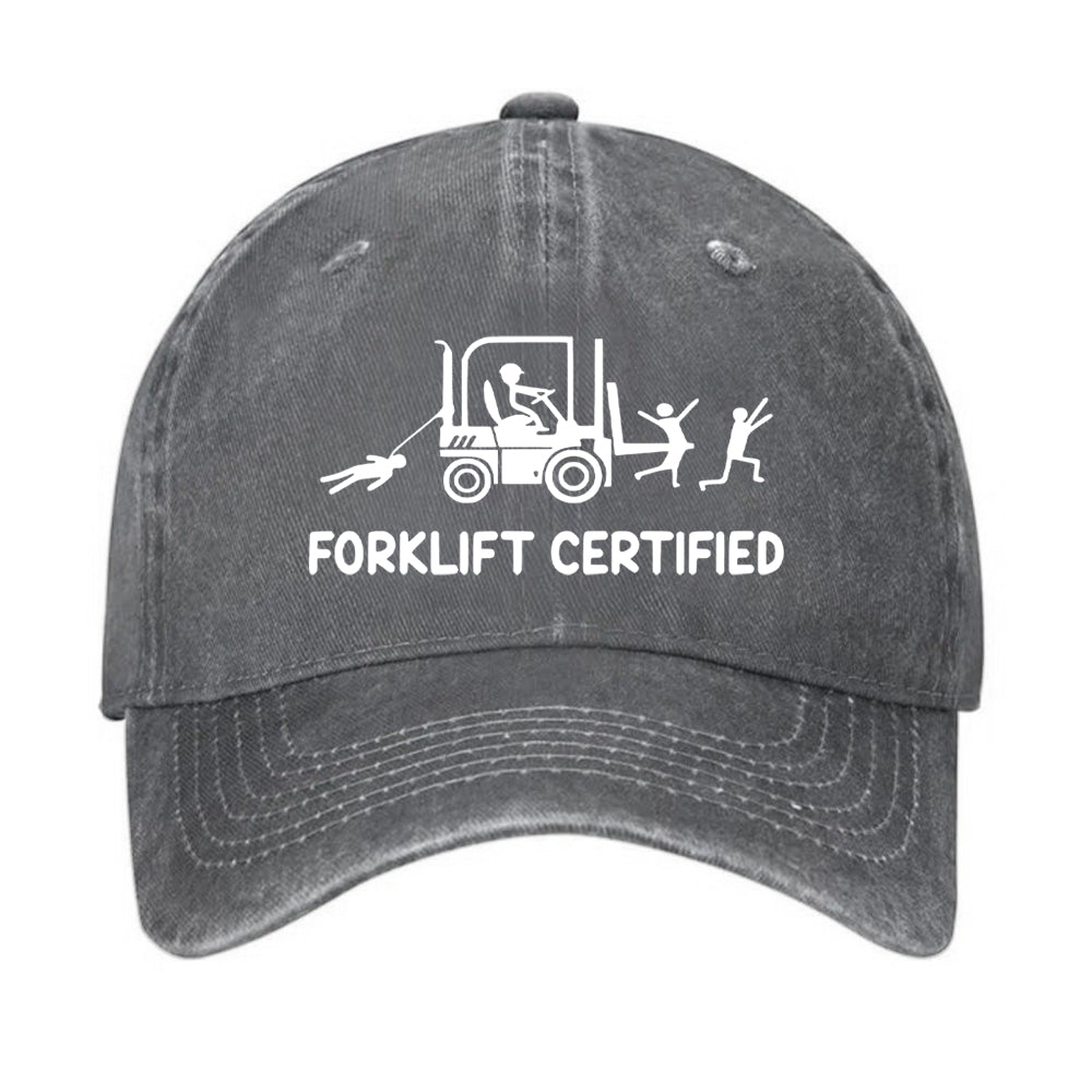 Forklift Certified Funny Hat