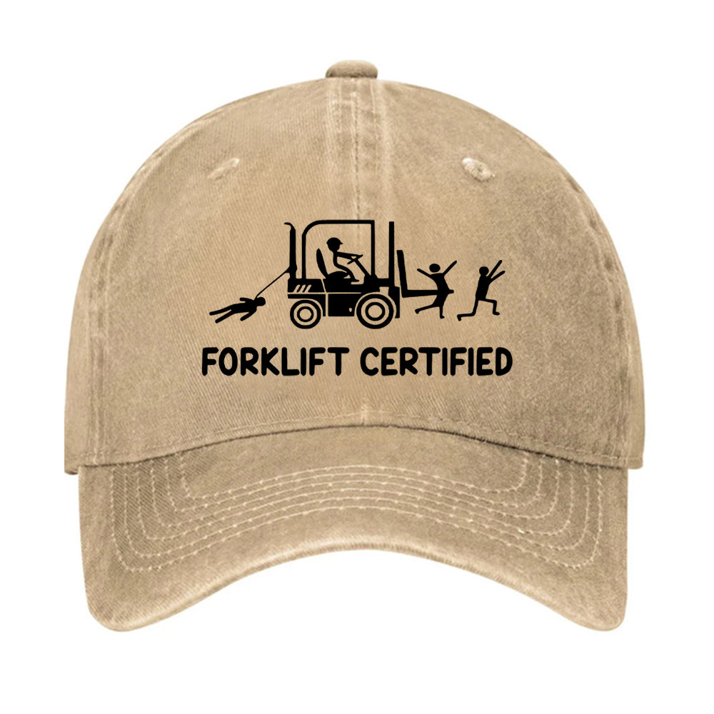 Forklift Certified Funny Hat